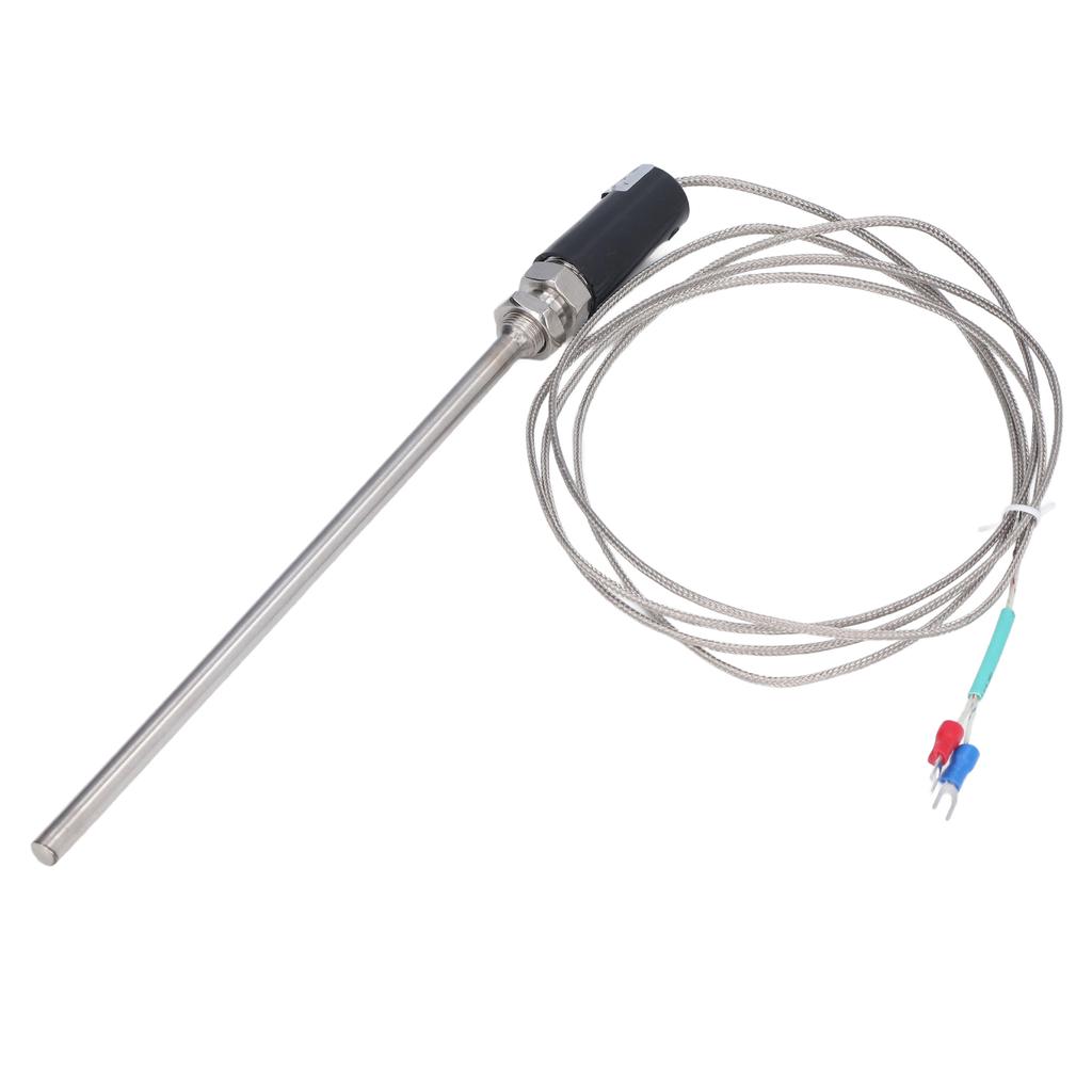 K-Typ Thermoelement Erdung Abgeschirmtes Kabel Temperatursensor Sonde 0-800 ℃ 200mm WRNT-01