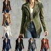 Women S Vintage Western Style Suede Fringe Long Sleeve Jacket