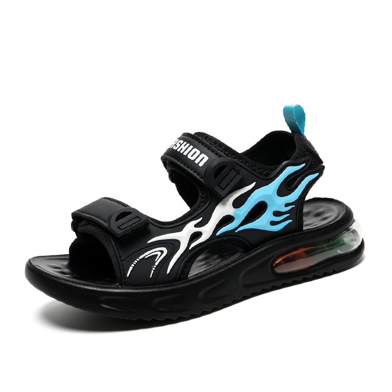 

Summer Children s Outdoor Breathable Beach Shoes, Air Cushion Sandals, Children s Shoes 28 синий