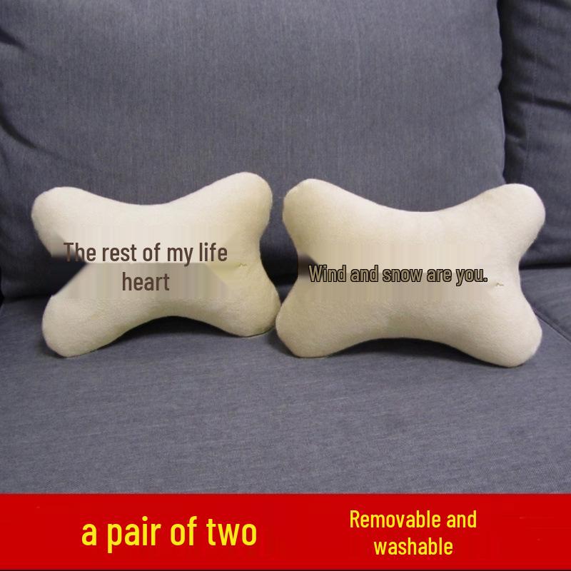 Car Neck and Lumbar Support Pillow Set – Cute Cartoon Design