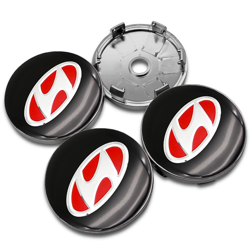 4 ks 56mm 60mm 65mm Středová krytka náboje kola auta Pro Hyundai Accent Elantra Veloster Getz Tucson i20 Krytky ráfku Samolepky Příslušenství