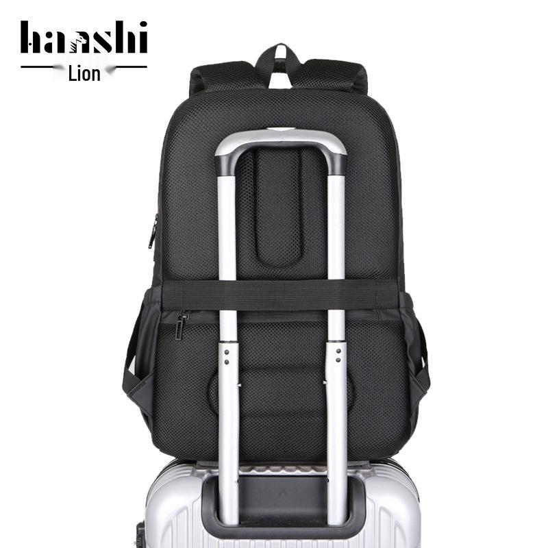Men's Large-Capacity Waterproof Commuter Backpack for Business, Travel, and School