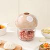 Electric Garlic Chopper Mini Food Processor for Mincing Garlic Meat Quiet Mushroom Shape Compact Kitchen Gadget for Home Cooking