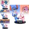 Entzückende Anime Stitch Angel Paar Figuren Pvc Modelle Perfekt für Autodekoration