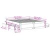 Solid Wood Bed without Mattress with Drawers Brown 180 x 200 cm