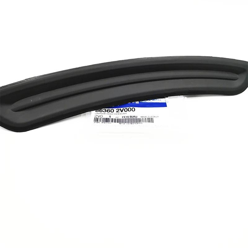 Original  Hood Bonnet Garnish Vent 2pcs Lh+rh For H-yundai Veloster & Turbo 863502v000 863602v000 High Quality