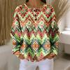 Women's Casual Shirts Long Sleeve Tops Button Up V Neck Loose Knit Fall Favorites For Women