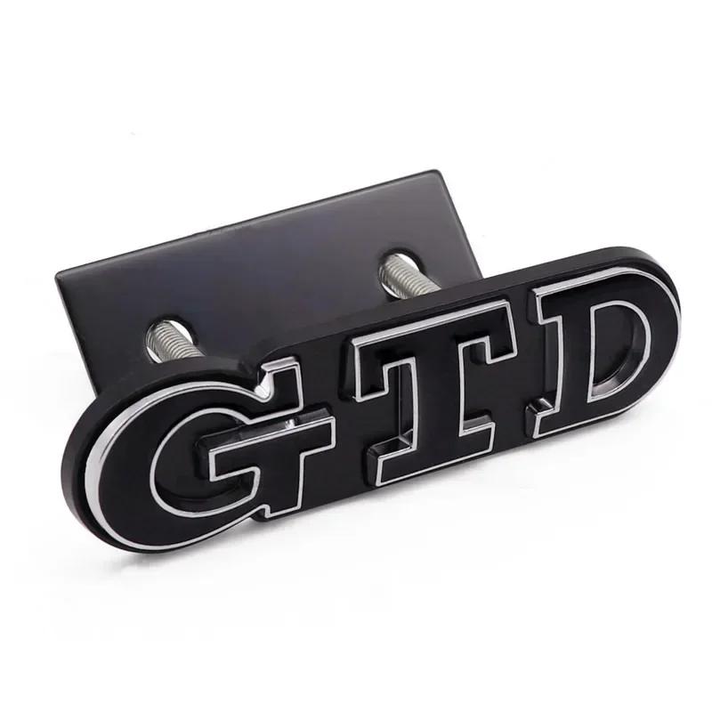 3D Metal Front Grille GTD Logo Emblem Rear Trunk Badge Stickers For Volkswagen VW Golf 2 4 5 6 7 R MK2 MK3 MK4 Car Accessories ZK7