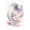 Nursery Wall Art Space Astronaut Animal Poster Print Canvas Painting Moon Planet Rocket Baby Room Wall Decor