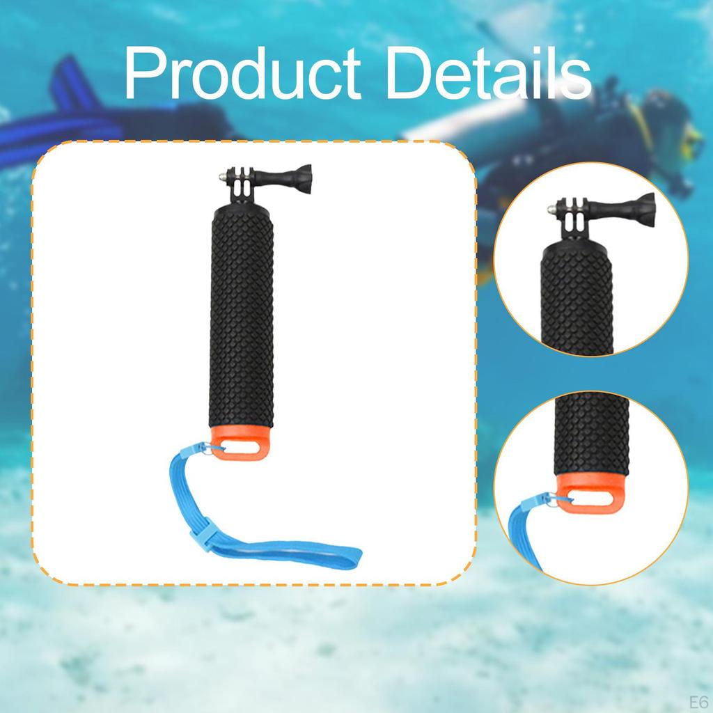 Floating Hand Grip Buoyancy Sticks Anti Slip Wrist Strap Monopod Pole Underwater Stick