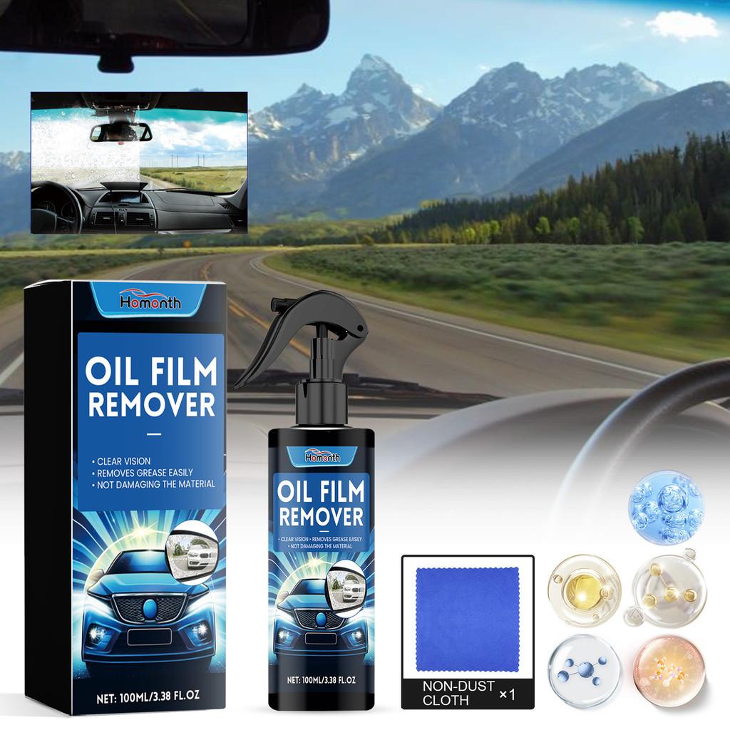 Homonth Windschutzscheiben Ölfilmreiniger Premium 100ml Staub Fleckenentferner für Autos