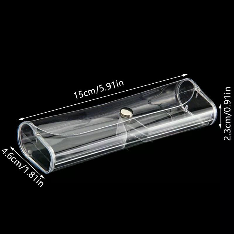 1Pcs Ultralight Portable Reading Glasses Case Box Transparent Small Storage Holder Eyeglasses Organizer for Men and Women