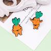 Cartoon Carrot Aerobics Brooch - Cute, Chic, and Playfully Stylish