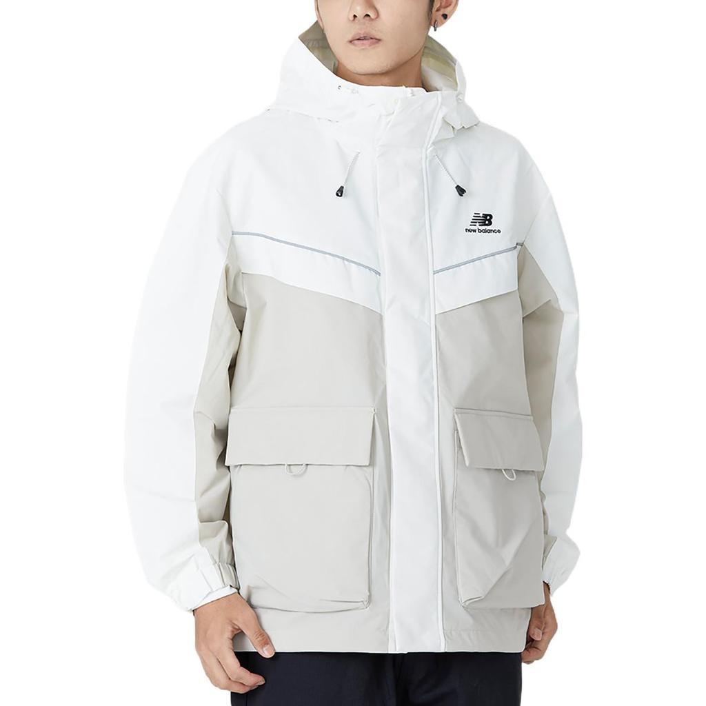 New Balance Windproof Woven Hooded Jacket Khaki 5AC39333-LBE