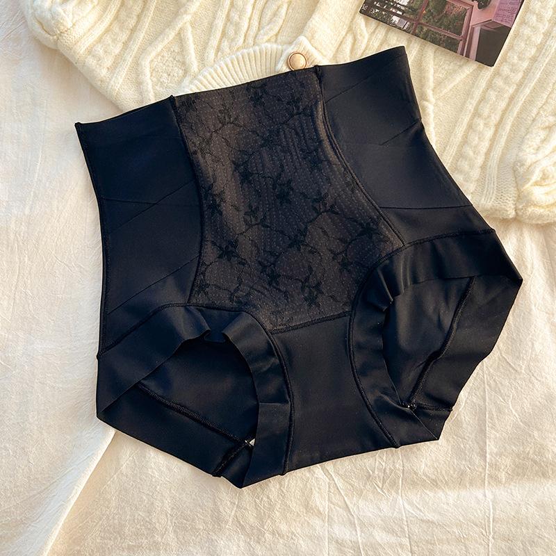 Ladies Spring and Autumn New Cross Abdominal High Waist Hip Breathable Briefs