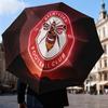 Brentford Football Club Logo Automatic Folding Umbrella - 8-Rib Travel Umbrella with Auto Open/Close & Portable Gifts for holidays or birthdays