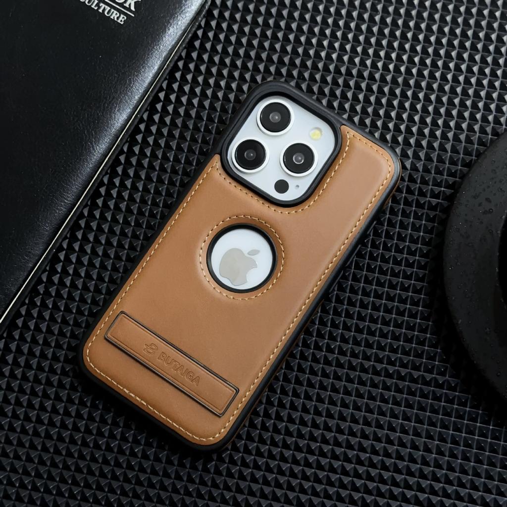 The Unmarked Leather Magnetic Horizontal Stand Is Suitable for IPhone15 Phone Cases and Apple 14 Business Protective Cases