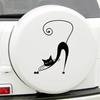 Abstract Cartoon Cat Decoration PET Car Sticker Vehicle Waterproof Decal