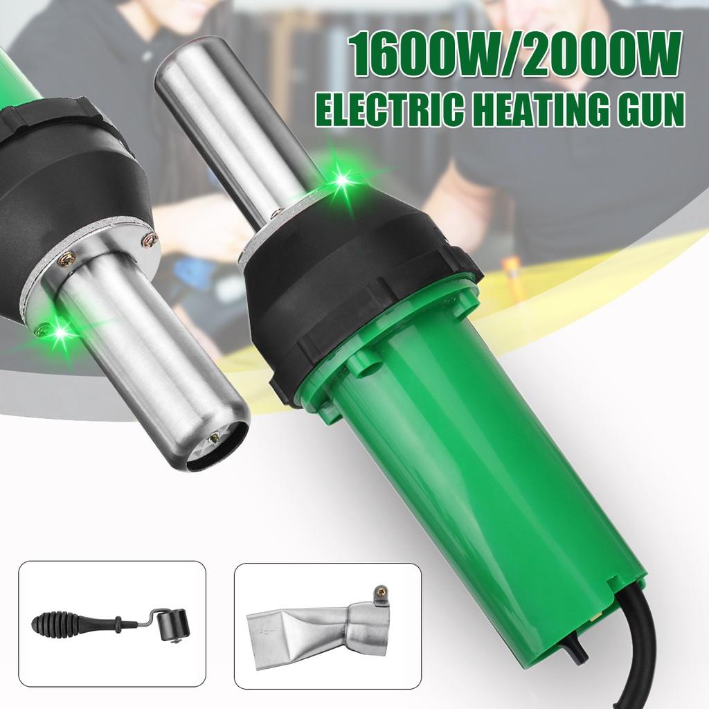 2000W/1600W Electric Hot Air Torch Plastic Welding Guns AC 220V For Plastic Welder+Electric Heating Core+Flat Nose Accessories