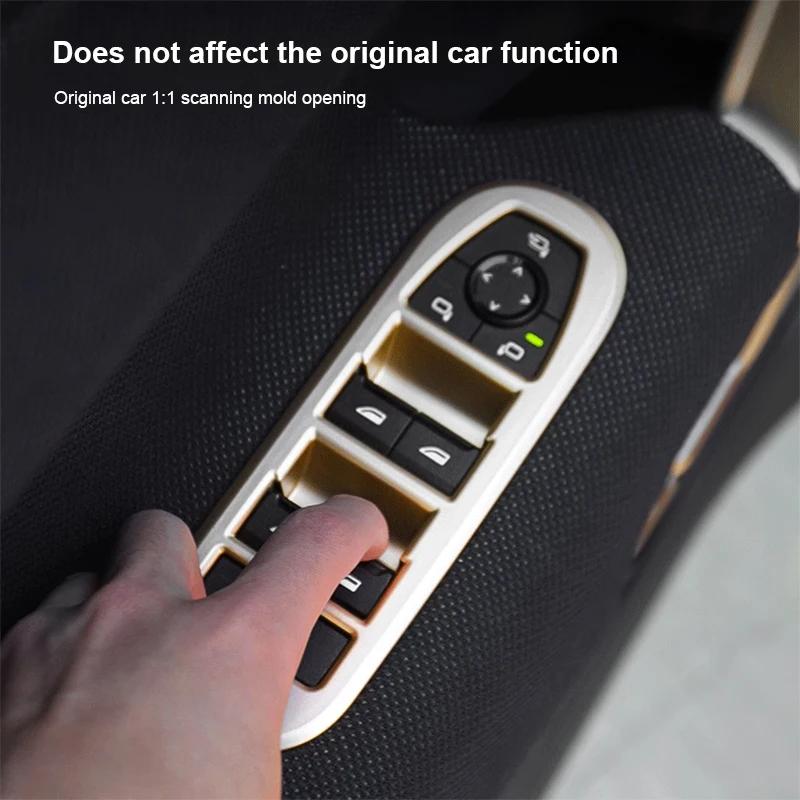 4 Stück Auto Styling Fensterheber Schalter Blende Abdeckung Zierleiste Aufkleber Für Mini Electric J05 Aceman 2025 2025 Innenraumzubehör