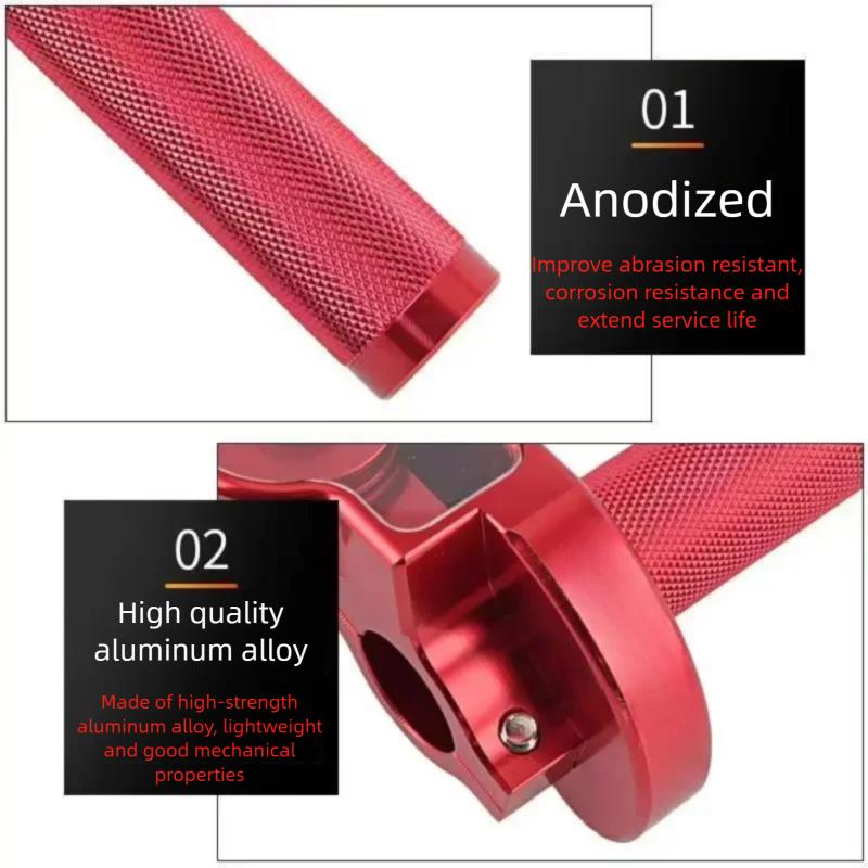 22mm Motorcycle Throttle Handle Grip Twist Quick Action Gas Throttle For Dirt Bike ATV Quad Bike Motorcycle Moped Scooter