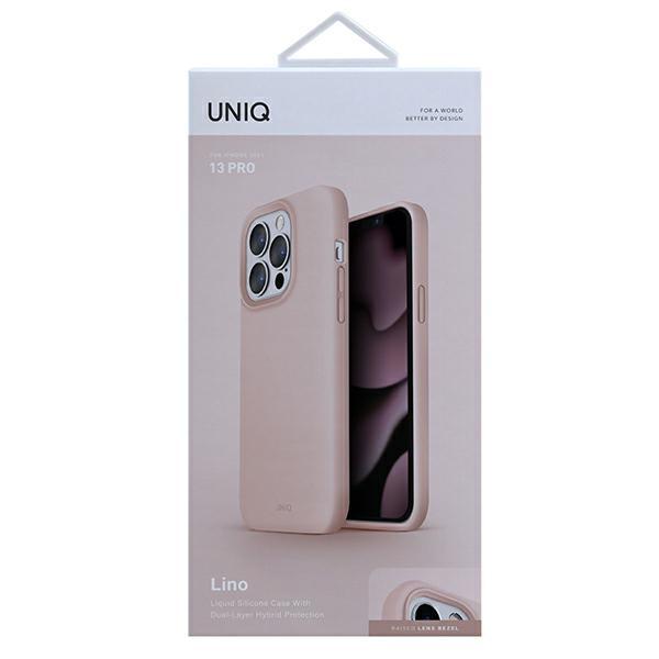 Hülle für iPhone 13 Pro UNIQ Lino Rosa