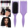 Curls Define Styling Brush Boar Bust Utfiltring Hårbørste Sammenfiltret hår Kam Forming Defining Curls Frisørsalong Stylingverktøy
