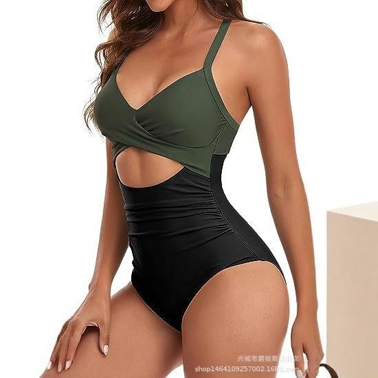 One-piece Swimsuit Female Sexy Building Tight Straps Swimsuit Bikini