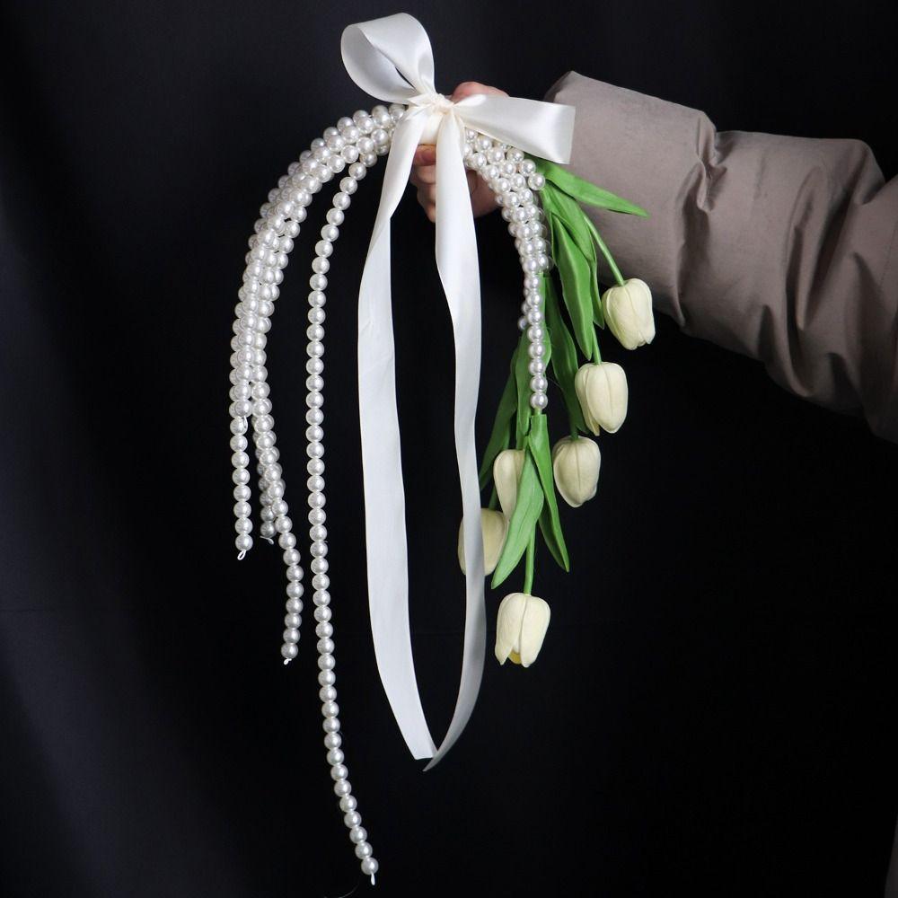 Opakovaně použitelné dekorativní svatební květiny Pohodlná rukojeť Svatební doplňky Svatební párty