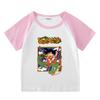 Kids' Summer Color Block Sports Set: Short Sleeve T-shirt & Hot Pants for Boys & Girls