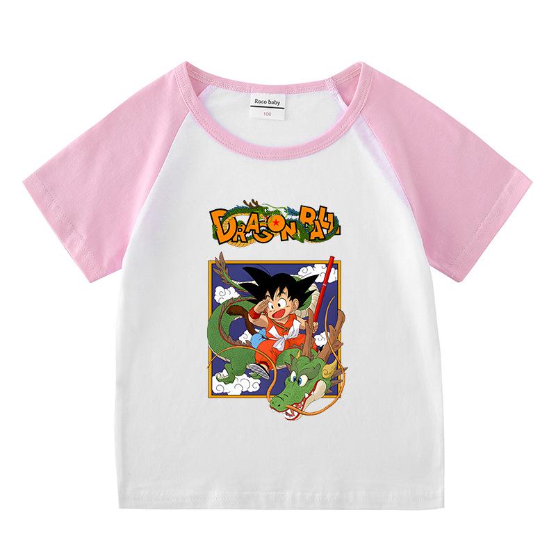 Kids' Summer Color Block Sports Set: Short Sleeve T-shirt & Hot Pants for Boys & Girls
