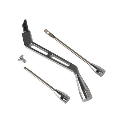 Växelväljare Blinkers Varningsblinkers Tilt Kit Blinkerknapp Polerad Billet för Olds Buick 1967-1994 Aluminiumlegering GM Kolumn