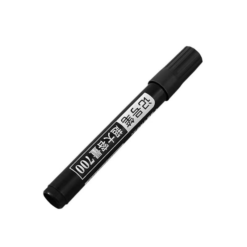 Large Capacity Refillable Black Oil-Based Waterproof Marker with Thick Tip for Express Logistics