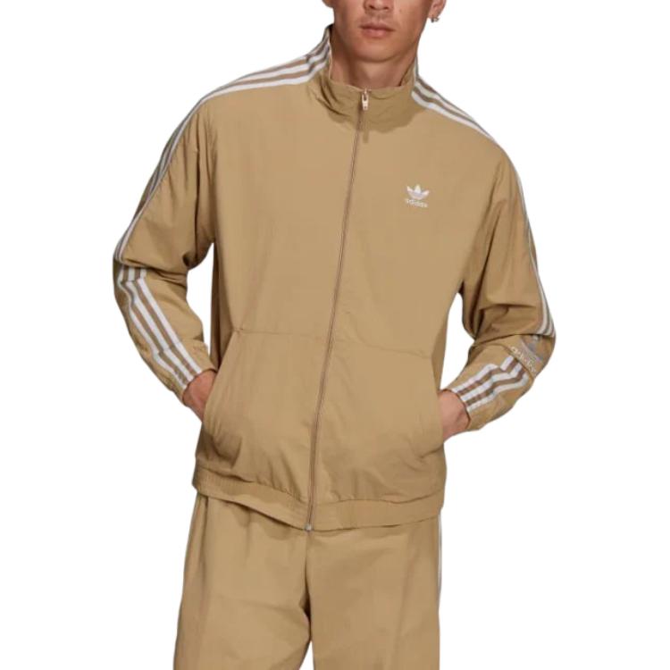 adidas Adicolor Classics Lock-Up Stand Collar Loose Fit Zip Long Sleeve Jacket Men Jackets H41389