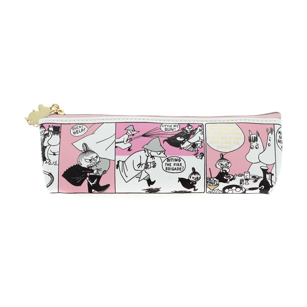 Stationery Moomin Pencil S1430416 Sun-Star Case, Slim, Comic, Pink,
