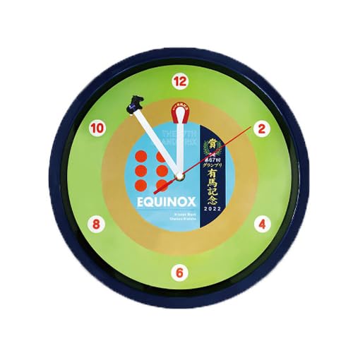 

Thoroughbred Collection Equinox Arima Kinen Racing Clock, Wall Clock, Horse Racing, Official Racehorse Merchandise, Approx. 29cm