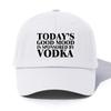 1pc VODKA Print Baseball Cap for AdultsMinimalist Retro Style Casual Soft Adjustable Dad HatPerfect As Gift