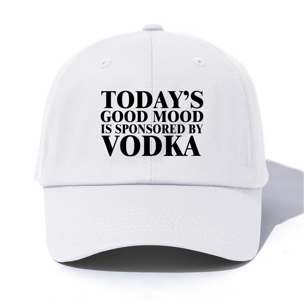 1pc VODKA Print Baseball Cap for AdultsMinimalist Retro Style Casual Soft Adjustable Dad HatPerfect As Gift