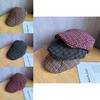 Korean Style Thin Patterned Beret Hat For Women With Sunblock And Airflow For Spring Season