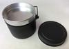 Maekawa Metal BBQ Supplies, Black, 18cm Wide x 15.5cm Deep x 13.3cm High, Round Rice Cooker, 4-Cup Capacity