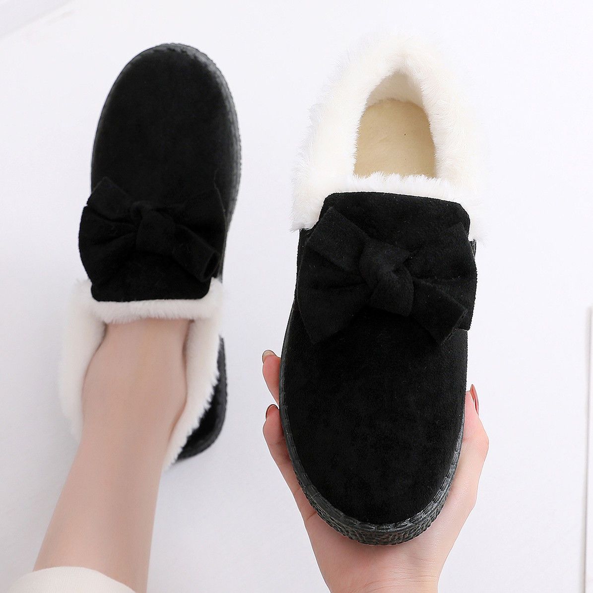 

Хлопковые туфли на одной педали женские бархатные утолщенные теплые зимние ботинки короткие студенческие зимние женские туфли для мамы среднего и пожилого возраста короткие ботинки 35