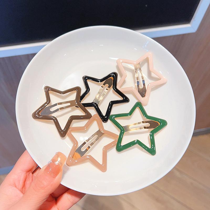 Bunte Hallow Star Haarnadel Haar Krallen Haar Clips Für Mädchen Frauen Kid Childs Vintage Für Geschenk Haar Zubehör Kopf Dekoration