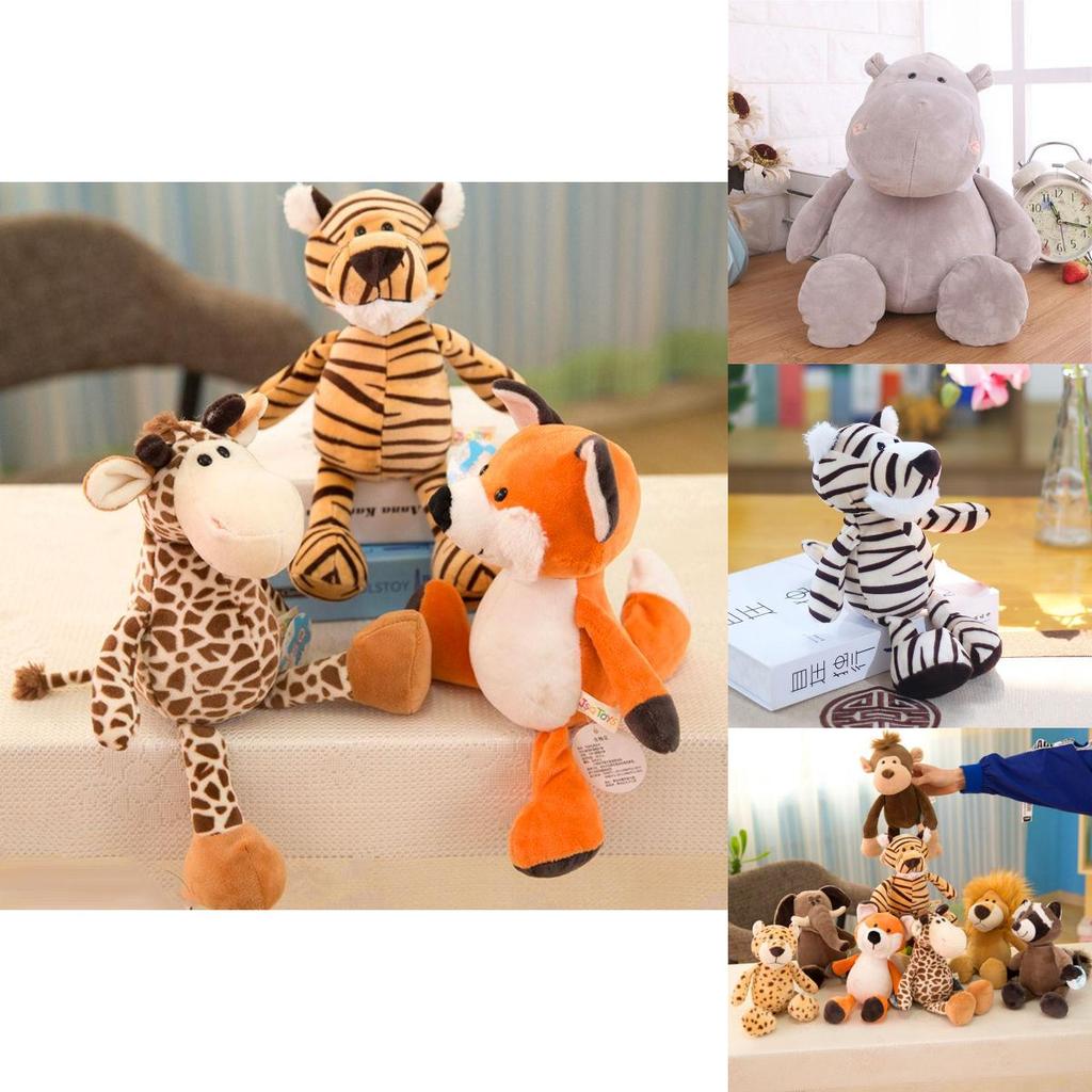Dschungeltier Plüschtier Entzückende PP Baumwolle Stoffpuppe für Kinder Babys