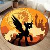 Tappetino rotondo pony unicorno magico Tappeti rotondi unicorno cartone animato per soggiorno Camera da letto Sedia Tappetino rotondo Tappetino arcobaleno Tappeto per bambini Regalo
