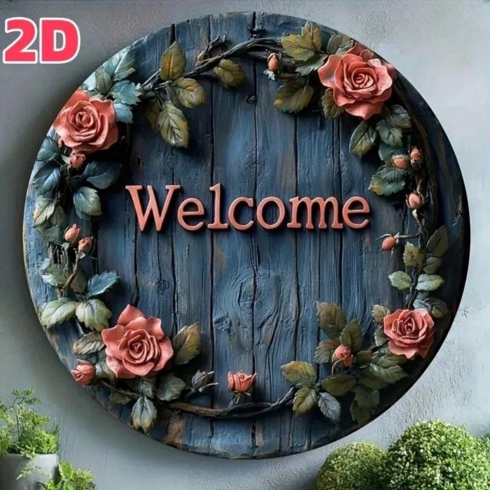 Handmade Metal Tin Plate Wall Art Home Decor 20x20cm