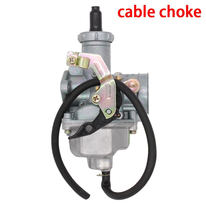 Motorcycle Carburetor PZ27 27mm 125 150 Pump Accelerator CG125 DT 200 150 250 ATV Hand Cable Choke Dirt Pitbike Enduro Motocross