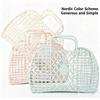 Plastic Hollow Shopping Storage Basket, Foldable Bath Basket, Fruit Basket