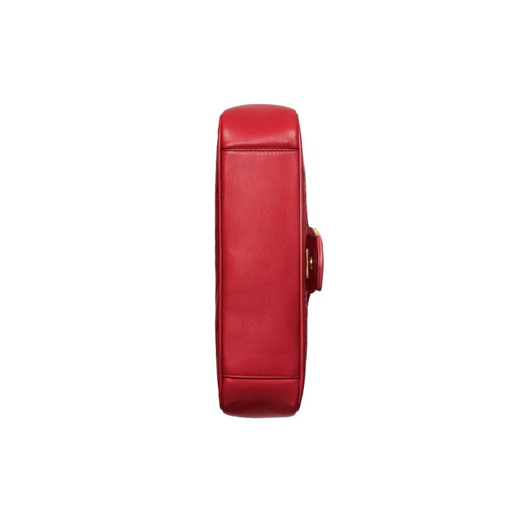Gucci Borsa a Spalla Piccola GG Marmont Matelassé Rossa Donna Borse a Spalla 443497-DTDIT-6433