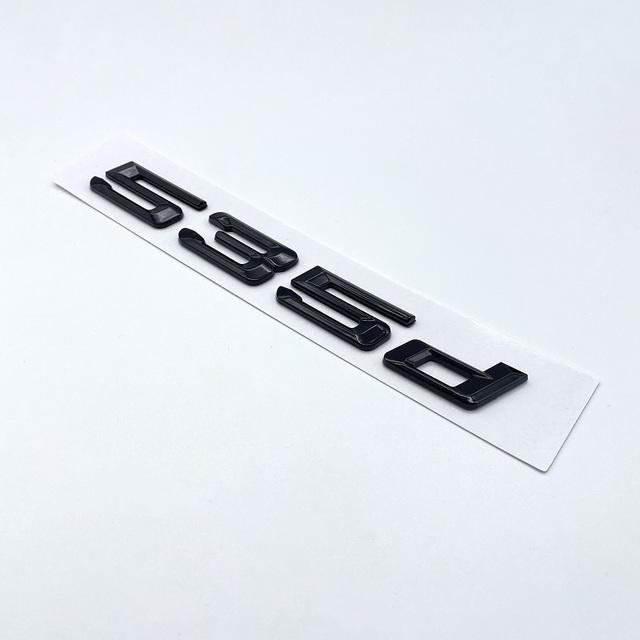 Old Glossy Black Number Letters 520d 525d 528d 530d 535d 540d Emblem Sticker For BMW 5 Series E39 E60 E61 F07 F10 F11 G30 G31