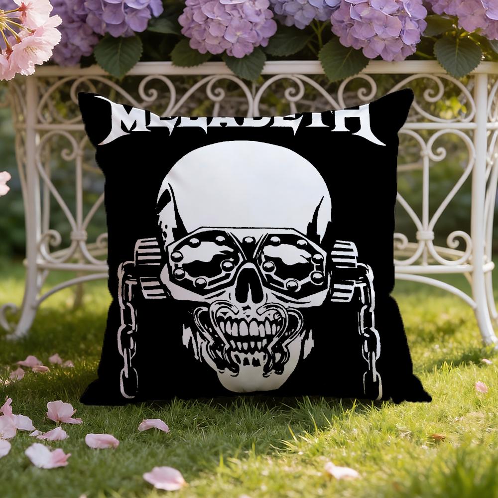 Band M-Megadeths Cushion Cover Home & Car Dual-Scene Pillow Cover: Reversible for Premium Comfort